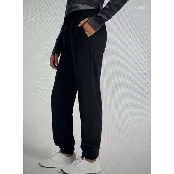 Athleta Girl High Jump Jogger XL / 14 Black Elastic Waist Drawstring Pockets - Picture 3 of 16